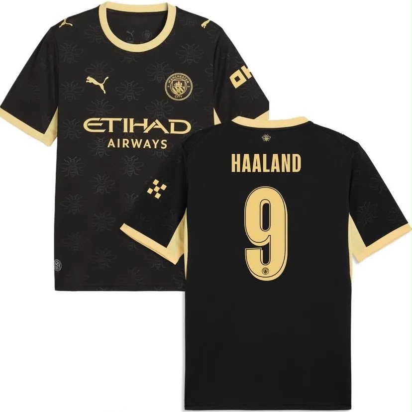 Manchester City Sort, Haaland 9