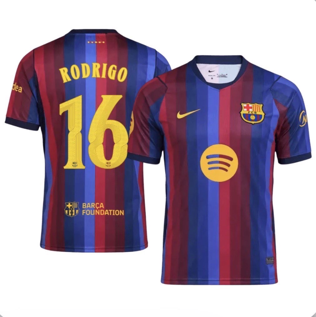 FC Barcelona Hjemmebanetrøje, Rodrigo 16