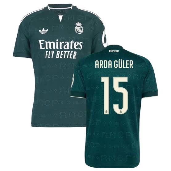 Real Madrid Tredjetrøje, Arda Güler 15