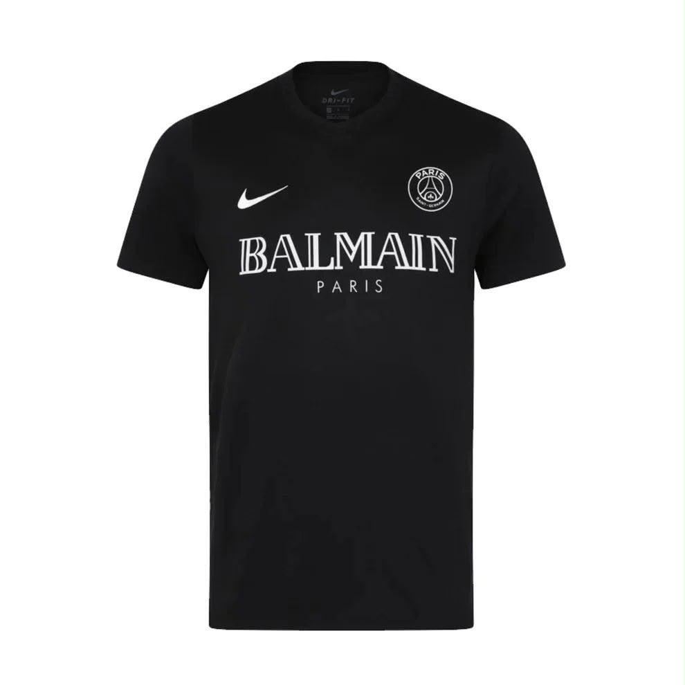 PSG x Balmain T-shirt, Sort