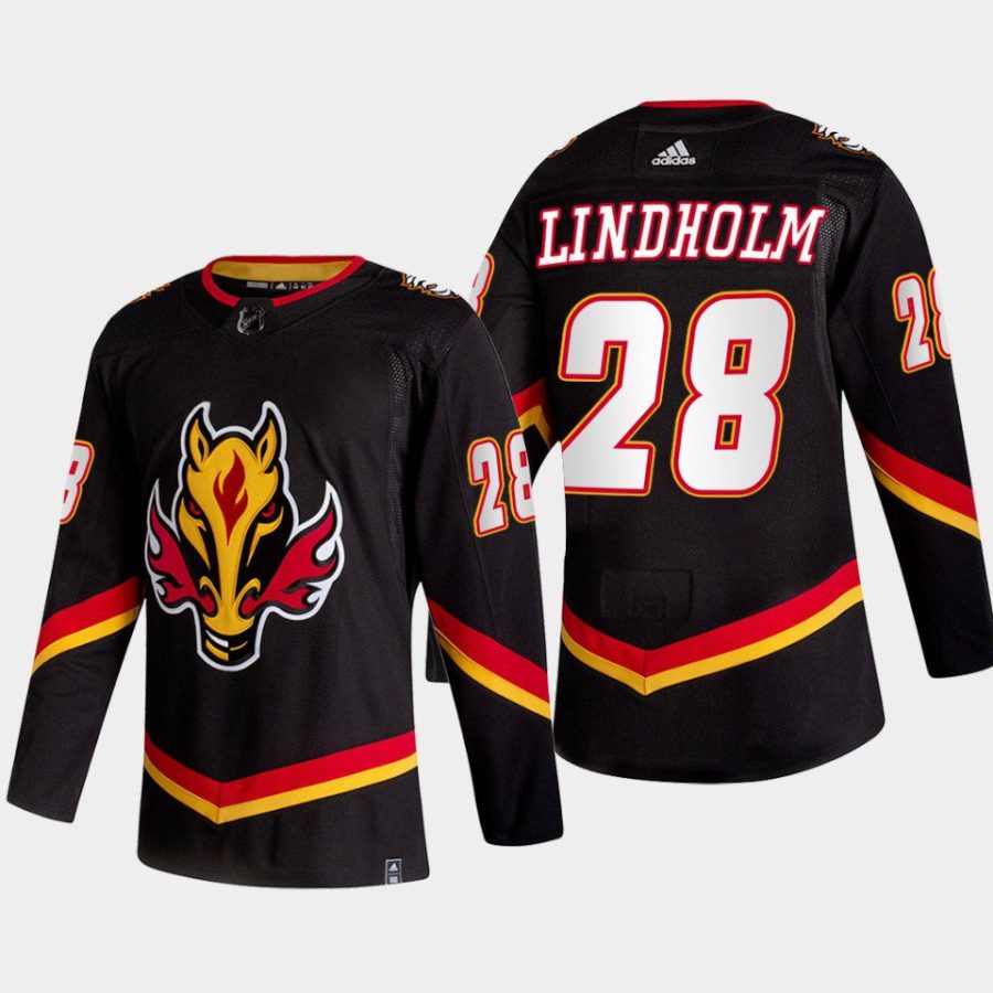 2022 23 elias lindholm flames black alternate authentic jersey