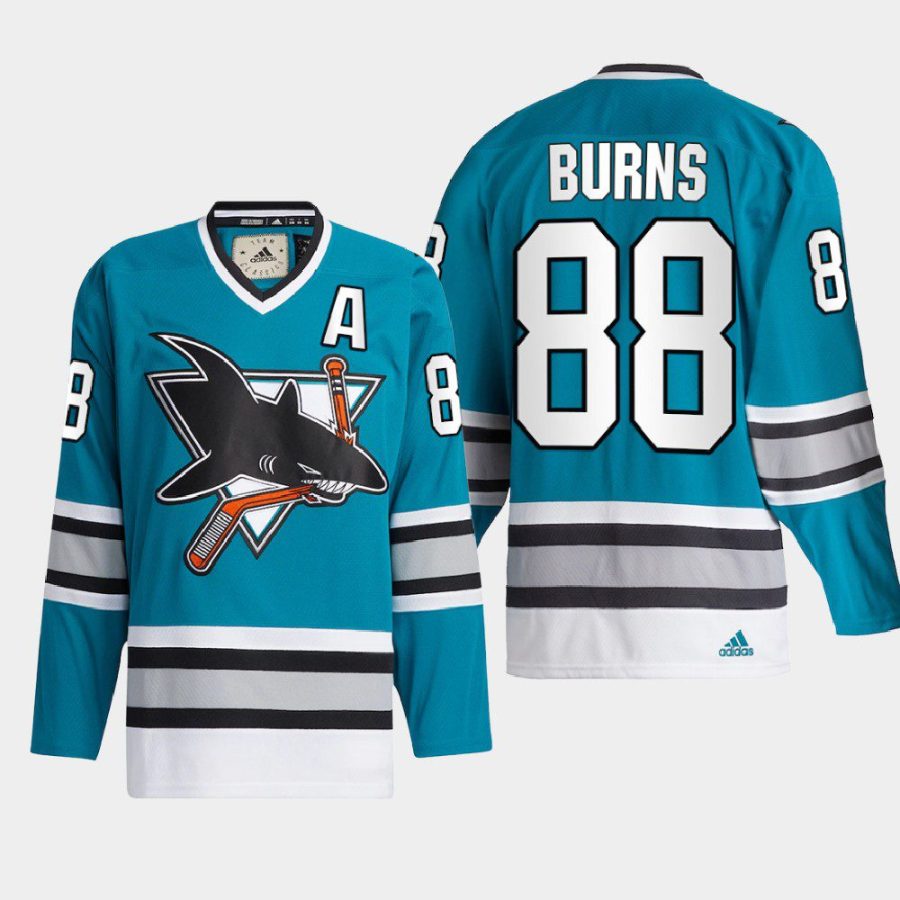 2022 brent burns sharks teal team classics authentic jersey