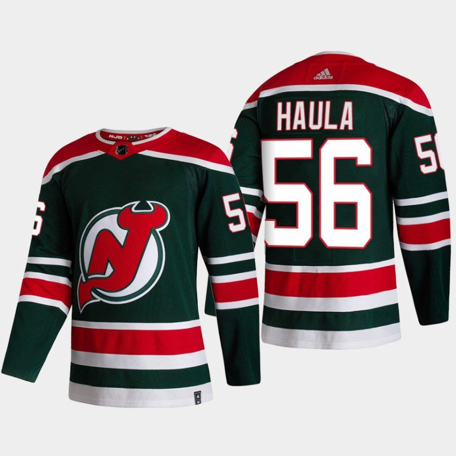 2022 erik haula devils green reverse retro authentic jersey