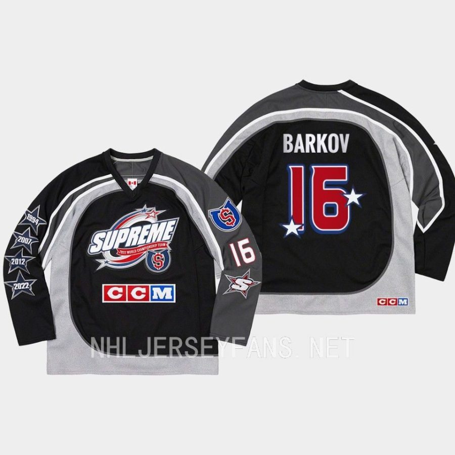 aleksander barkov panthers black 2023 all stars supreme ccm hockey jersey