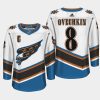 alexander ovechkin capitals white screaming eagle throwback jersey