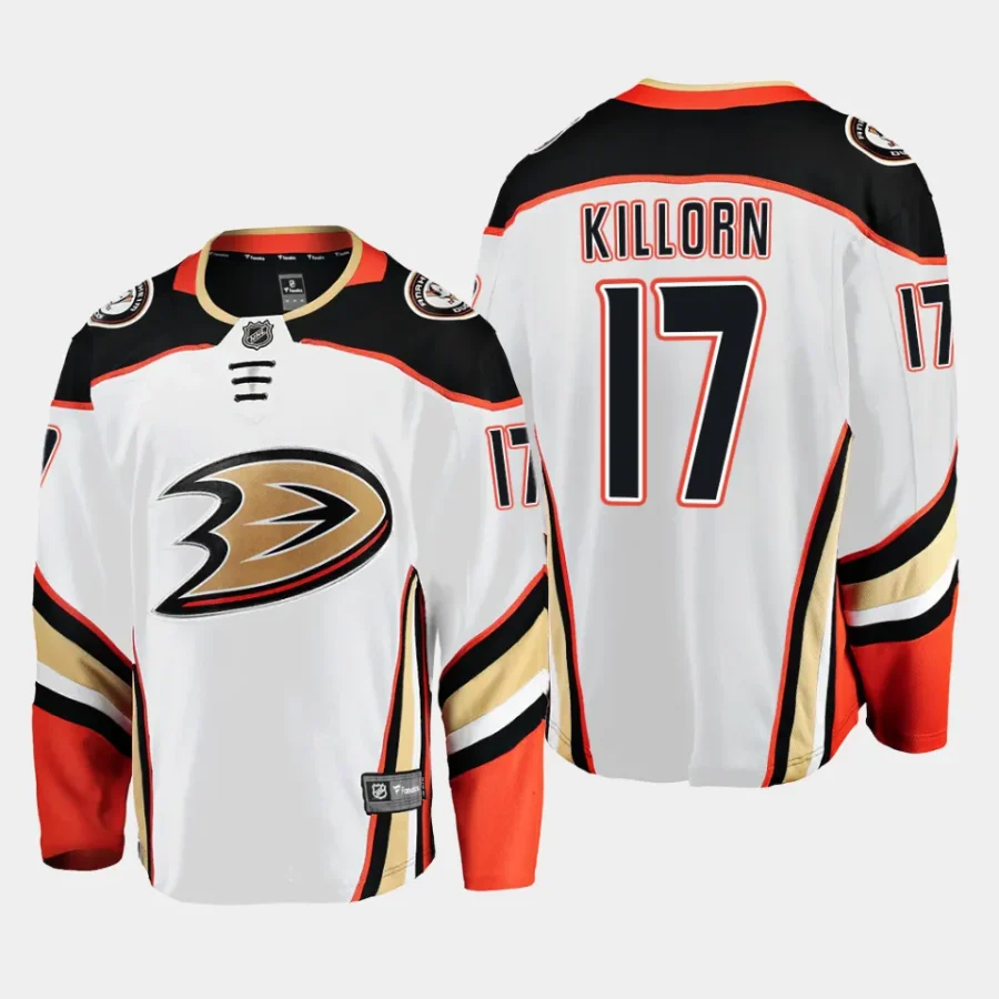 anaheim ducks alex killorn away breakaway player jersey white