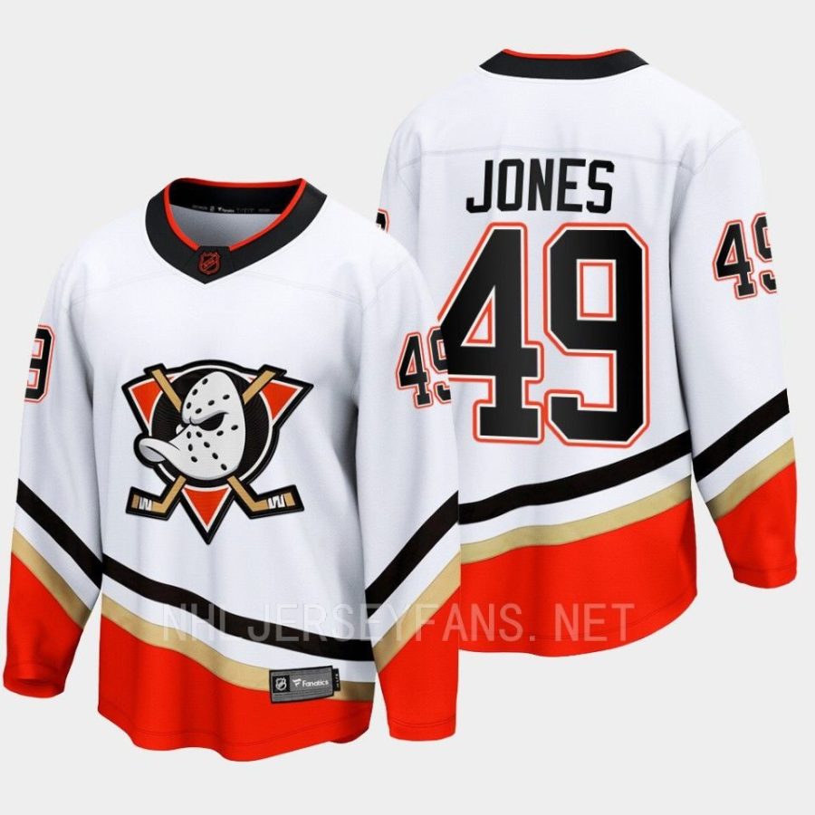 anaheim ducks max jones special edition 2.0 2022 breakaway retro jersey white