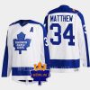 auston matthews maple leafs white memorial borje patch classic jersey