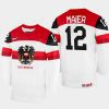 austria hockey david maier 2022 iihf world championship home jersey white