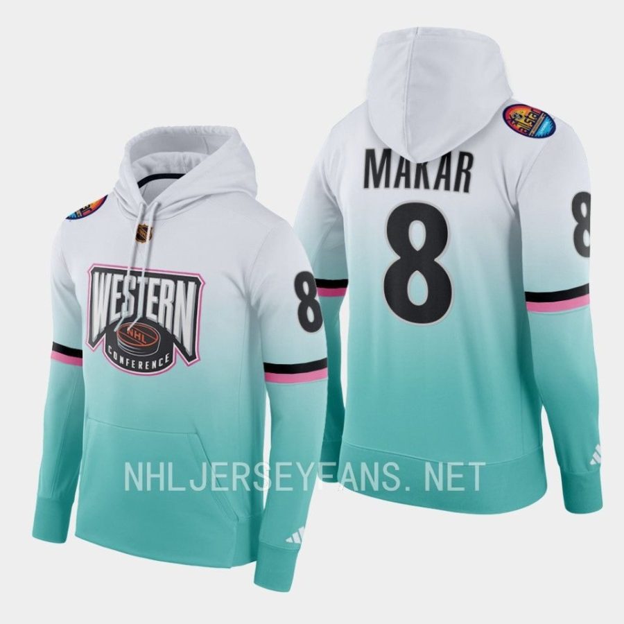 avalanche cale makar white 2023 nhl all star color crash hoodie