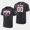 avalanche custom charcoal 2022 stanley cup champs name number t shirt