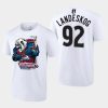 avalanche gabriel landeskog white mascot 2022 central division champs tee