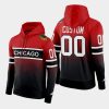 blackhawks custom red black reverse retro 2.0 special edition hoodie