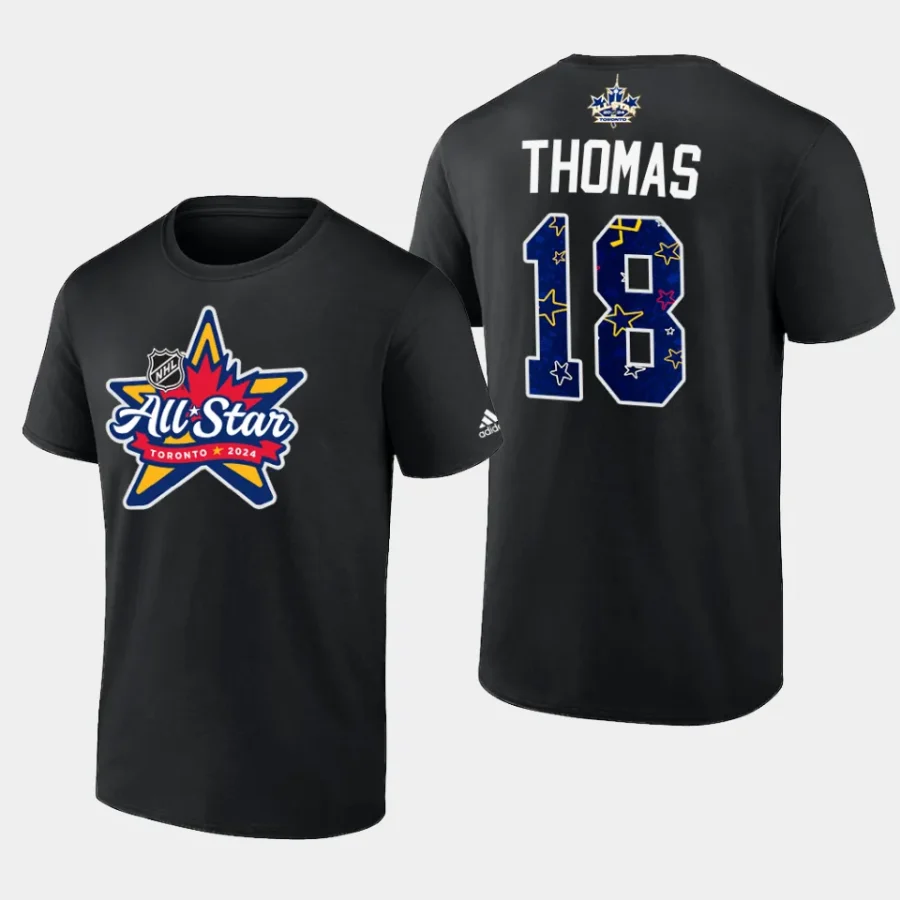 blues robert thomas black primary logo 2024 nhl all star t shirt