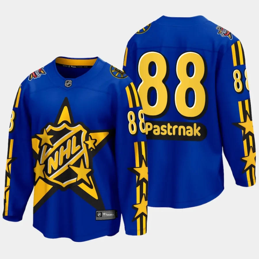 boston bruins david pastrnak 2024 nhl all star game breakaway jersey blue