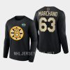 bruins brad marchand black 2023 winter classic primary logo long sleeve t shirt