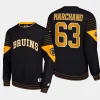 bruins brad marchand black faceoff starter pullover sweatshirt