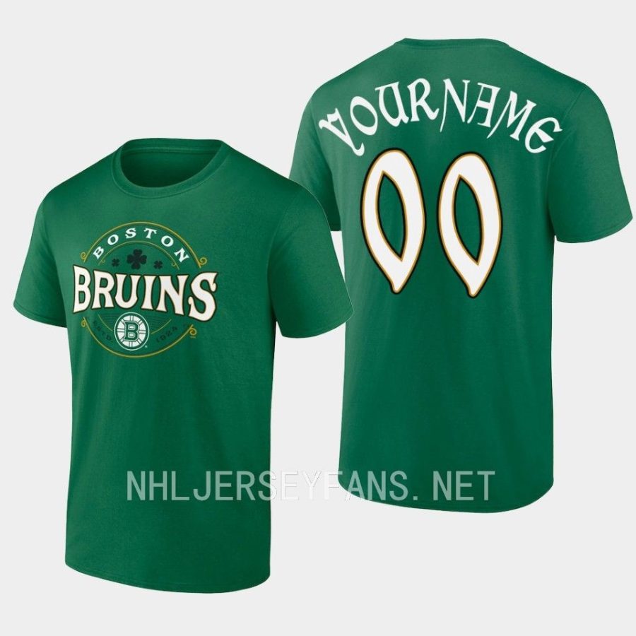 bruins custom greenlucky gift 2023st. patricks day t shirt