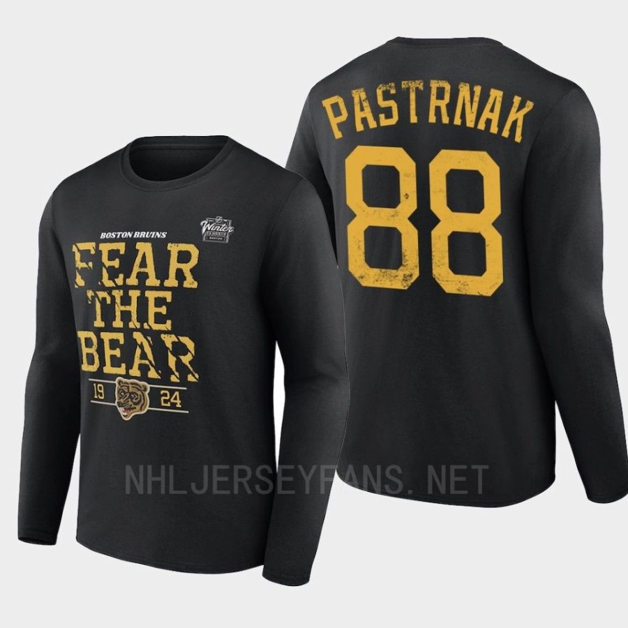 bruins david pastrnak black 2023 nhl winter classic long sleeve local t shirt