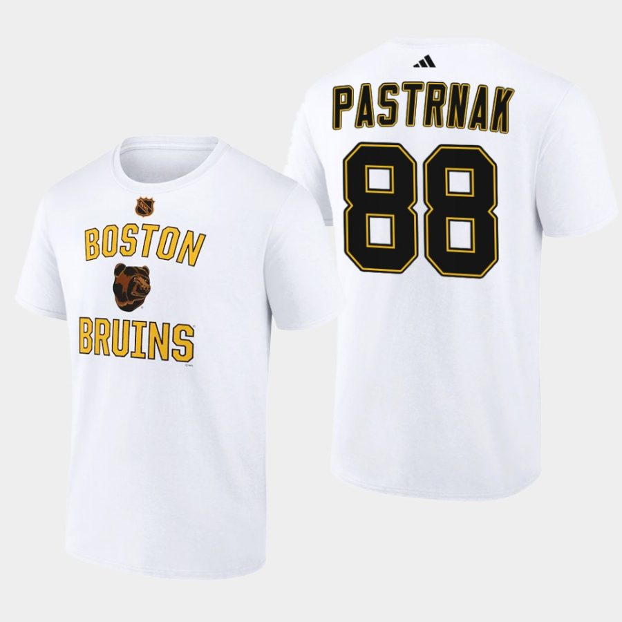 bruins david pastrnak white wheelhouse reverse retro 2.0 t shirt