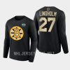 bruins hampus lindholm black 2023 winter classic primary logo long sleeve t shirt