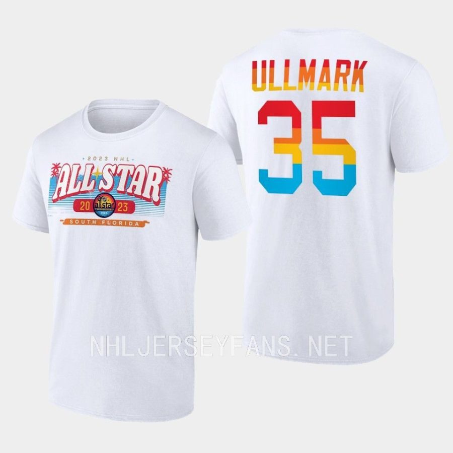 bruins linus ullmark white good vibes 2023 nhl all star t shirt