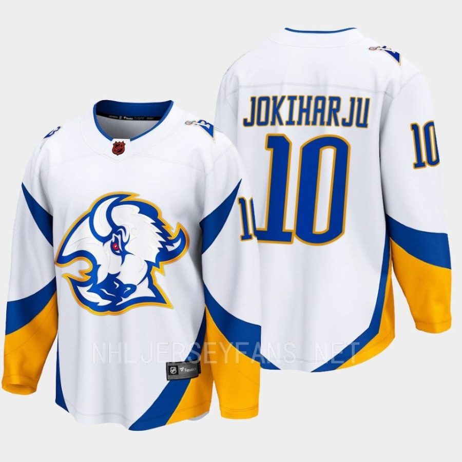 buffalo sabres henri jokiharju special edition 2.0 2022 breakaway retro jersey white