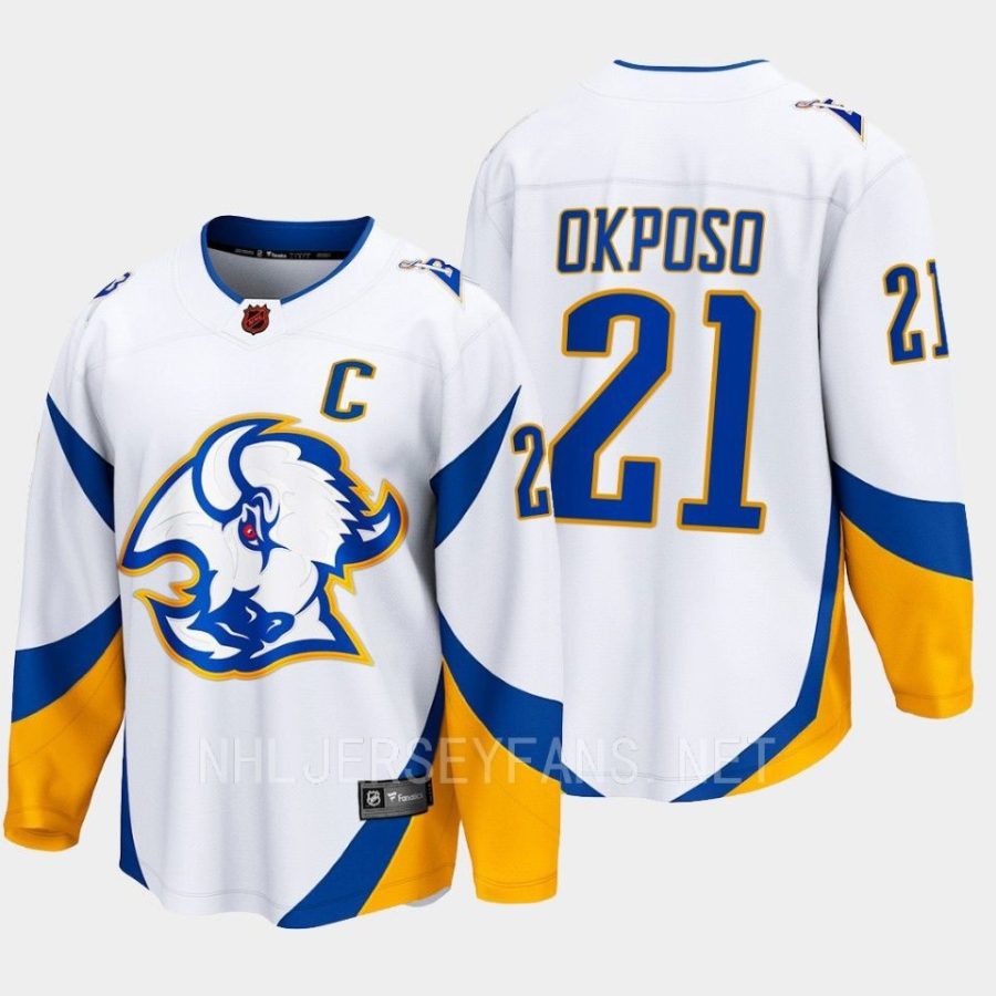 buffalo sabres kyle okposo special edition 2.0 2022 breakaway retro jersey white