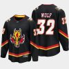 calgary flames dustin wolf alternate 2022 23 breakaway player jersey black