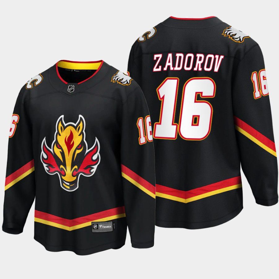 calgary flames nikita zadorov alternate 2022 23 breakaway player jersey black