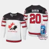 canada hockey justin barron 2023 iihf world championship men home jersey white