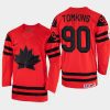 canada hockey matt tomkins 2022 iihf world championship away jersey red