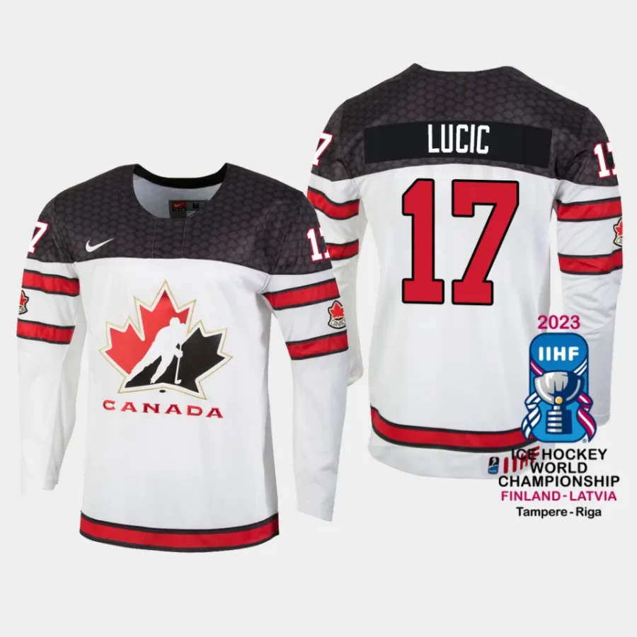 canada hockey milan lucic 2023 iihf world championship men home jersey white