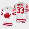 canada hockey ryan graves 2022 iihf world championship home jersey white