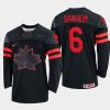 canada hockey travis sanheim 2022 iihf world championship replica jersey black