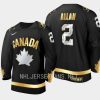 canada nolan allan 20x iihf world junior gold jersey black