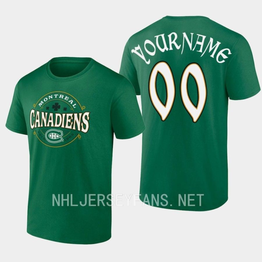 canadiens custom greenlucky gift 2023st. patricks day t shirt