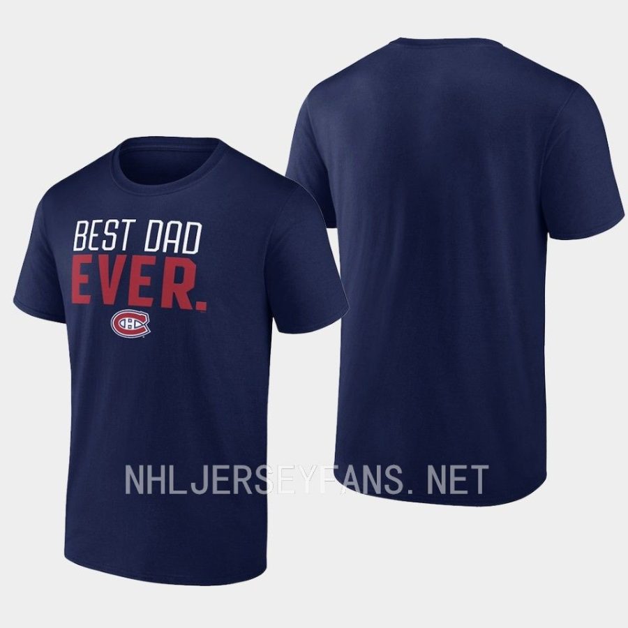 canadiens custom navy 2023 fathers day gift best dad ever t shirt