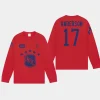 canadiens josh anderson red long sleeve ovo x nhl t shirt