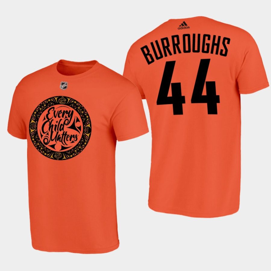 canucks kyle burroughs orange limited national day for truth and reconciliation tee