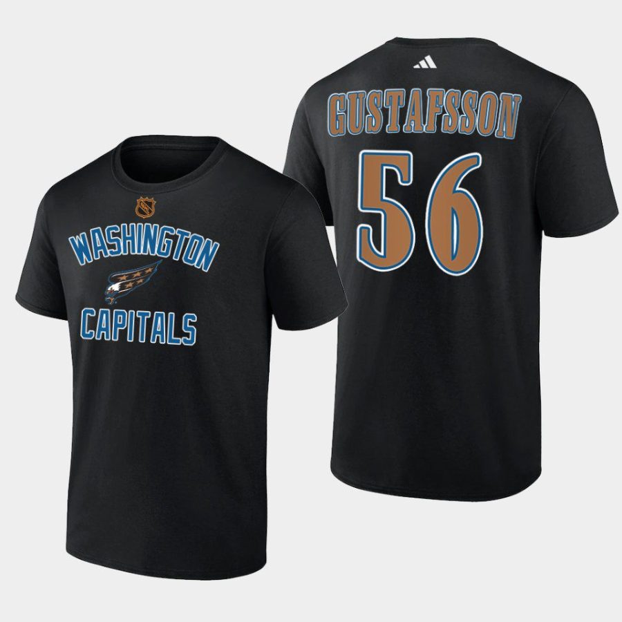 capitals erik gustafsson black reverse retro 2.0 wheelhouse t shirt