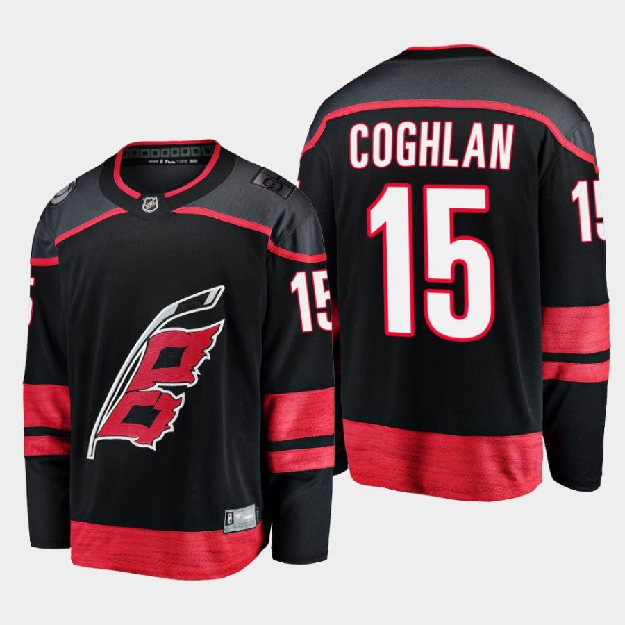 carolina hurricanes dylan coghlan primary home 2022 23 breakaway player jersey black