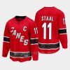 carolina hurricanes jordan staal special edition 2.0 2022 breakaway retro jersey red