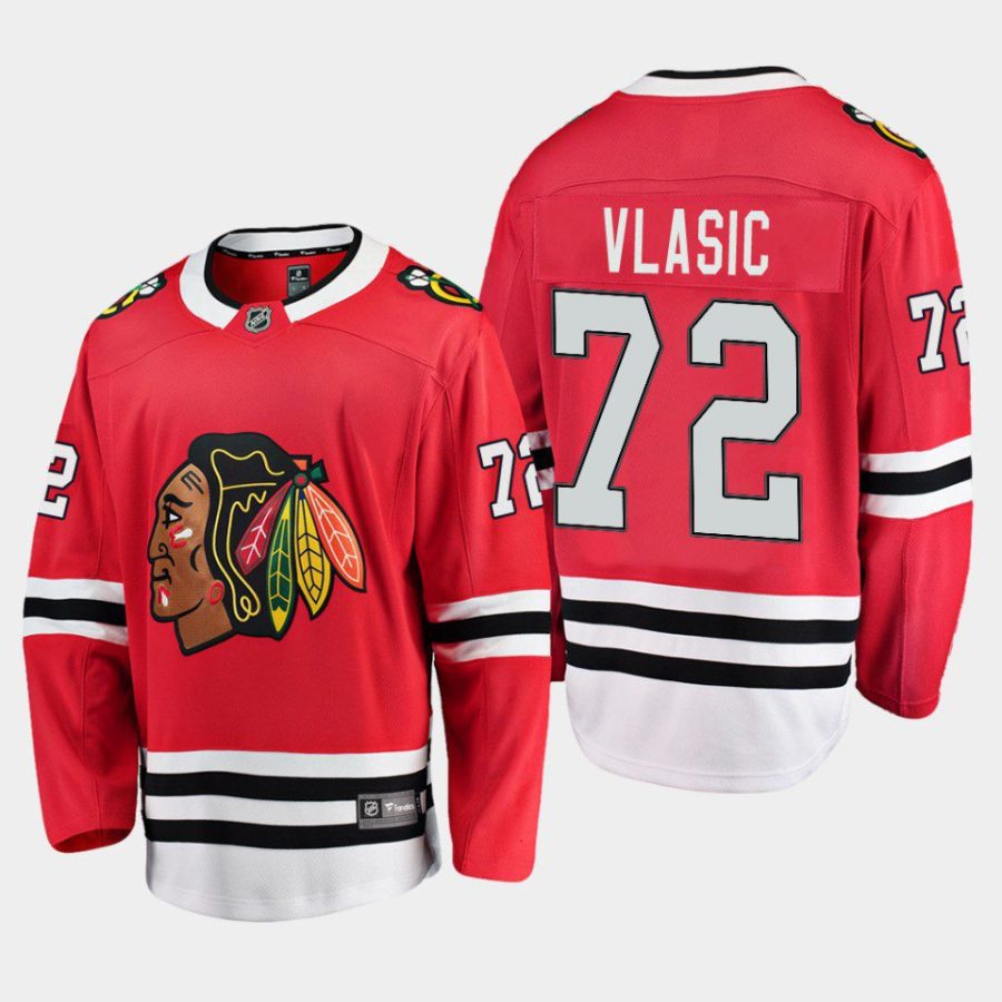 chicago blackhawks alex vlasic home breakaway player jersey red