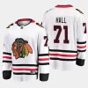 chicago blackhawks taylor hall away breakaway player jersey white