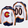 colorado avalanche custom special edition 2.0 2022 breakaway retro jersey white