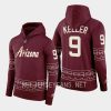 coyotes clayton keller garnet 2022 23desert night alternate pullover hoodie