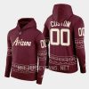 coyotes custom garnet 2022 23desert night alternate pullover hoodie