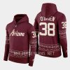 coyotes liam obrien garnet 2022 23desert night alternate pullover hoodie