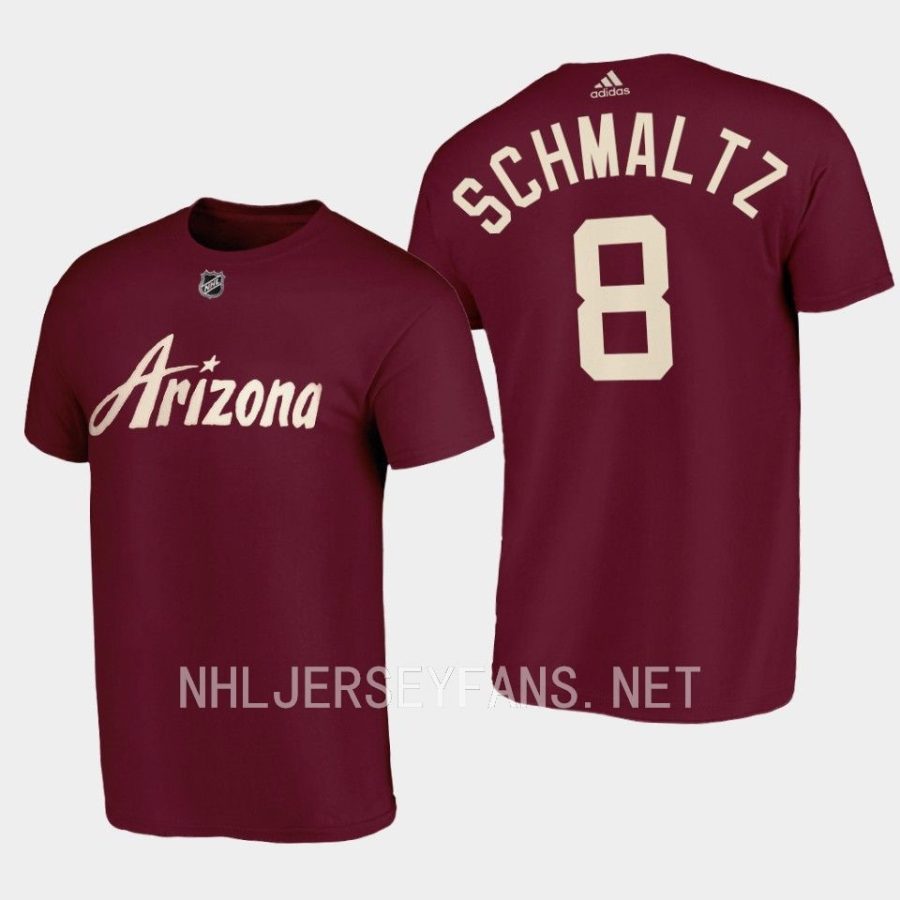 coyotes nick schmaltz garnetthird 2022 23desert night alternate t shirt